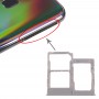 La bandeja de tarjeta SIM bandeja de tarjeta SIM + + Micro bandeja de tarjeta SD para el Galaxy A40 (gris)