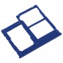 SIM-Karten-Behälter + SIM-Karten-Behälter + Micro-SD-Karten-Behälter für Galaxy A40 (blau)