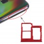 Carte SIM Bac + carte SIM Bac + Micro SD pour carte Tray Galaxy A40 (Rouge)