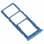 SIM vassoio di carta + vassoio di carta di SIM + Micro SD Card vassoio per la galassia A20 A30 A50 (blu)