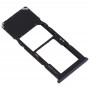 SIM-kort fack + Micro SD-kort fack för Galaxy A70 (Svart)