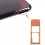 SIM-kort fack + Micro SD-kort fack för Galaxy A70 (Orange)