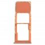 SIM-Karten-Behälter + Micro-SD-Karten-Behälter für Galaxy A70 (orange)
