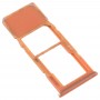 SIM Card Tray + Micro SD Card Tray for Galaxy A70 (Orange)