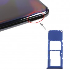 SIM-korttipaikka + Micro SD-kortin lokero Galaxy A70 (sininen)