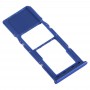 SIM Card Tray + Micro SD Card Tray for Galaxy A70 (Blue)