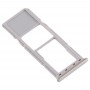 SIM Card Tray + Micro SD Card Tray for Galaxy A70 (Silver)