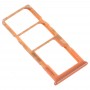 SIM Card Tray + SIM Card Tray + Micro SD Card Tray for Galaxy A70 (Orange)