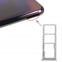 SIM-kort fack + SIM-kort fack + Micro SD-kort fack för Galaxy A70 (grå)