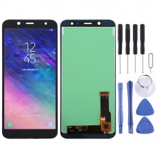 TFT Material LCD Screen and Digitizer Full Assembly for Galaxy A6 (2018) A600F(Black)