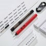 návodem k použití 22 bitů Mini Electric šroubovák Rechargeable Cordless Precision Power šroubovák Kit (červená)