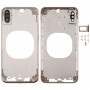 Transparent Tylna pokrywa z obiektyw i karta SIM Tray & Side Klucze do iPhone XS Max (Gold)