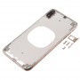 Transparent couverture arrière avec l'appareil photo Objectif et carte SIM Plateau et latérales Clés pour iPhone XS Max (Gold)