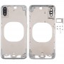 Läpinäkyvä takakuoren Kameran linssi ja SIM-korttipaikka ja sivunäppäimillä iPhone XS (valkoinen)