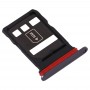 Original SIM Card Tray + NM Card Tray for Huawei Mate 30 (Black)