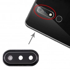 Камера капачка на обектива за Nokia X6 (черен)