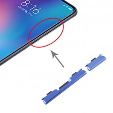 Teclas laterales para Xiaomi MI 9 (azul)