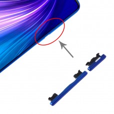 Oldalsó gombok a Xiaomi redmi 8. megjegyzés (kék)