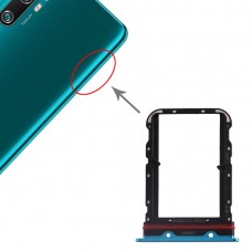 Bandeja de tarjeta SIM + bandeja de tarjeta SIM para Xiaomi Mi CC9 Pro (azul)