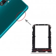 Slot per scheda SIM + SIM vassoio di carta per Xiaomi Mi CC9 Pro (bianco)