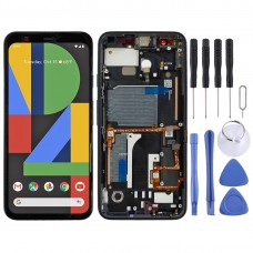 LCD Screen and Digitizer Full Assembly with Frame for Google Pixel 4 (Black) 