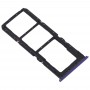SIM-kort fack + SIM-kort fack + Micro SD-kort fack för OPPO Realme X2 (Purple)