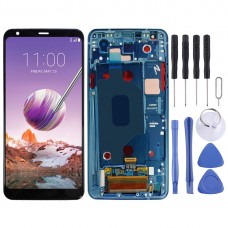 LCD Screen and Digitizer Full Assembly with Frame for LG Stylo 4 / Q Stylo 4 / Q710 / Q710MS / Q710CS(Blue)