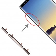 10 Set Side Keys for Galaxy Note 8 (Gold)