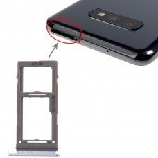 SIM Card Tray + Micro SD Card Tray for Galaxy S10+ / S10 / S10e(Blue)