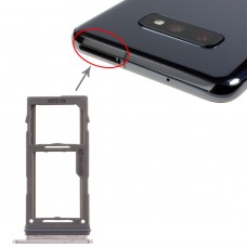 SIM-korttipaikka + Micro SD-kortin lokero Galaxy S10 + / S10 / S10E (valkoinen)
