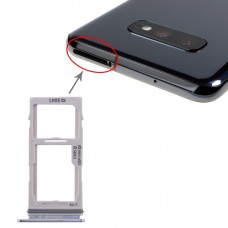 SIM Card Tray + SIM Card Tray / Micro SD Card Tray for Galaxy S10+ / S10 / S10e(Blue)