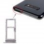 SIM-kort fack + SIM-kort fack / Micro SD-kort fack för Galaxy S10 + / S10 / S10e (vit)