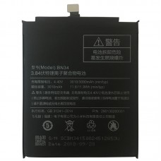 BN34 3010mAh Li-Polymer akkumulátor Xiaomi redmi 5A