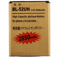 Batterie d'entreprise d'or haute capacité BL-52UH 2850MAH pour LG L70 / DUAL D325 / L65 / D285 