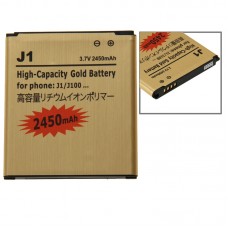 ギャラクシーJ1 / J100のための2450mAh大容量ゴールド充電式リチウムポリマー電池 