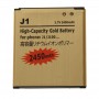 2450mAh de alta capacidad del oro Batería recargable de polímero de litio para Galaxy J1 / J100