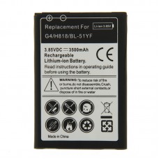 3500mAh Rechargeable Replacement Li-ion Battery for LG G4 / H818 / BL-51YF 