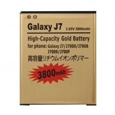 3800mah მაღალი სიმძლავრის ოქროს მრავალჯერადი დატენვის Li-Polymer ბატარეის Galaxy J7 / J7000 / J7008 / J7009 / J700F (GOLD) 