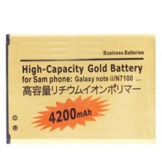 4200mAh High Capacity Gold Business Batteri för Galaxy Note II / N7100