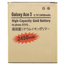 2450mAh High Capacity Gold Business Battery for Galaxy Ace 3 / S7275 (European Version) 