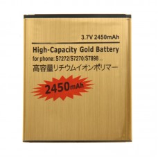 2450mAh High Capacity Gold Rechargeable Li-Polymer Battery for Samsung S7898 / S7272 / S7270 