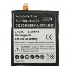 BL-T7 3300mAh Rechargeable Replacement Li-ion Battery for LG Optimus G2 / D802 / D800 / D801 / L-01F / LS980 