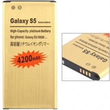4200mAh High Capacity Business Gold ersätter batteri för Galaxy S5 / G900