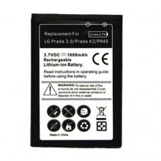 1600mAh Mobile Phone Battery for LG Prada 3.0 / Prada K2 / P940(Black) 