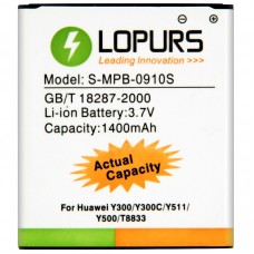 LOPURS High Capacity Business batteri för Huawei Y300 / Y300C / Y511 / Y500 / T8833 (Faktisk Kapacitet: 1400mAh) 