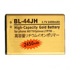 BL-44JH 2450mAh მაღალი სიმძლავრის Gold Business Battery for LG MS770 / Optimus L7 / P705 