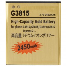 2450mAh High Capacity Gold Batteri för Galaxy Express 2 / G3815 / G3818 / G3819 / G3812