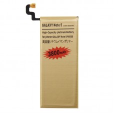 3800mAh High Capacity Złoto Akumulator litowo-polimerowa bateria dla Galaxy Note 5 / N9200 (Gold) 