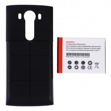 Rundas BL-45B1F 6800mAh Porte-téléphone mobile de remplacement Batterie et revêtement de couverture pour LG V10 (Noir) 