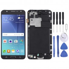 TFT Material LCD Screen and Digitizer Full Assembly with Frame for Galaxy J7 (2015) / J700F(Black)